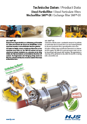 Technische Daten · Diesel-Partikelfilter · Wechselfilter SMF®