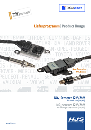 Lieferprogramm NOx-Sensoren